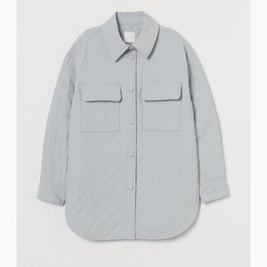 H&M quilted shirt jacket